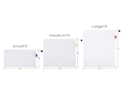 12 PC  환경 친화적인 메시 rpet 야채 졸라매는 끈 