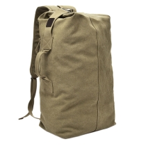 방수 헤비 듀티 코튼 왁스 캔버스 하이킹 배낭 남성용 배낭 