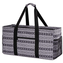 스포츠 접이식  초대형 와이어 프레임  주머니가있는 토트 백 