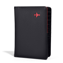 가족 pu 가죽 여권 소지자 여행 주말 방수 지갑