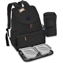 퀼팅 위켄더 여행용 음식 캐리어 및 접을 수 있는 그릇 개 여행용 가방 