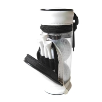 지퍼 가죽 PVC 미니 골프 공 티 분리형  가방 저렴한 도매 