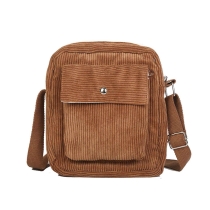 코듀로이 숄더 여성용 크로스 바디 숄더 미니  백