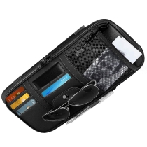 PU 가죽 자동차 선 바이저 액세서리  파우치 케이스 가방 