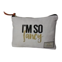 금속 지퍼 가득 차있는 인쇄 메이크업 화장용 부대 