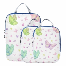 인쇄 여행 포장 큐브 3 Pcs 세트  여행 압 큐브 포장