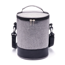라운드  점심 가방 절연 피크닉 캠핑 식료품 쿨러 가방 
