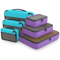 대형 공간 6 팩 의류 보관 세트 여행 압축 포장 큐브