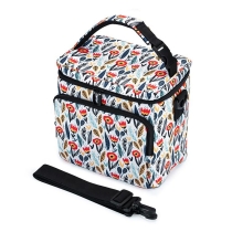 친환경 3 포켓 절연 캔 홀더 접을 수있는 아기 모유 냉각기 가방