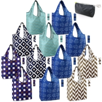 다채로운 식료품 쇼핑 접이식 캐리 파우치 rpet 토트 백