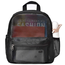 덧대진 결박 반투명 대학 노트북  작은 메시 책가방