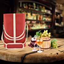 싱글 보틀 단열 와인 토트 1병 와인 백 패딩 와인 쿨러 백