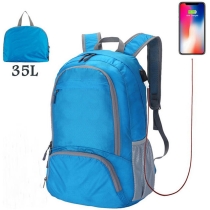 노트북 학교 가방  접이식  USB 포트 배낭 가방