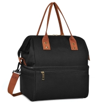 더블 데크 대용량 점심 가방 