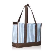 인쇄 피크닉 점심 비치 쿨러 여성 절연 점심 토트 백 