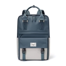 노트북 배낭 15.6 인치 병 사이드 포켓 있는 세련된 대학 학교 배낭 가방 