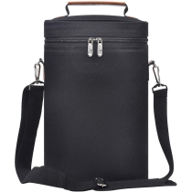 BSCI 공장 2 병 와인 쿨러 마시는 물병 운반 벨트 가방 