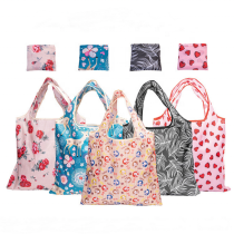 파우치 야채 식료품 프로모션 휴대용 접이식 재사용 쇼핑백