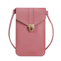 pu 가죽 작은 핸드폰 모바일 미니 크로스 바디 지갑