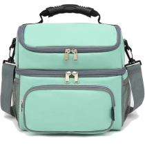 야외 하이킹 피크닉 옥스포드 그린 누출 방지 쿨러 백