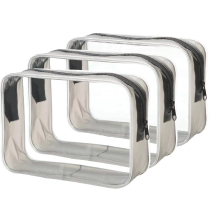 대용량 누수 방지 투명 PVC 메이크업 지퍼가 달린 가방