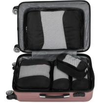 검은 방수 포장 큐브 뜨거운 판매 6 개 여행통기성 수하물 포장 