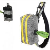 가죽 끈에 부착된 달리기 쓰레기 봉투 홀더 개 똥 봉투 디스펜서를 걷는 맞춤형 애완 동물 