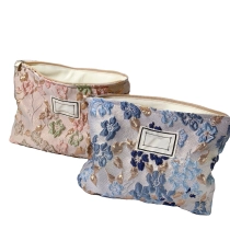 자카드 디자인 스킨 케어 립스틱 보관 가방