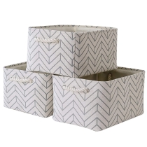 접을 수 있는 직물 저장 바구니 궤 접을 수 있는  입방체 저장 