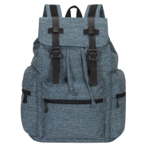  빈티지 플랩 캔버스 졸라매는 끈 배낭 