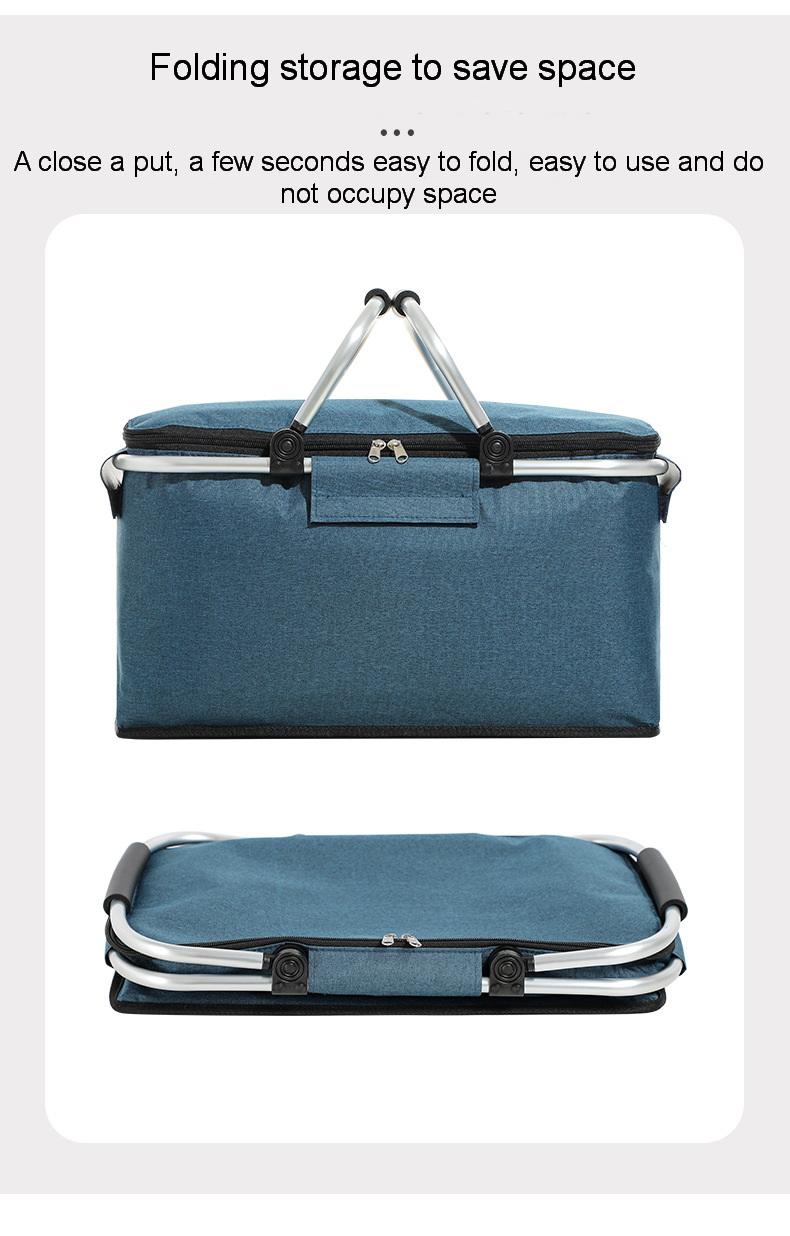 접이식 피크닉 단열 다기능 야외 쿨러백 알루미늄 호일 아이스 7