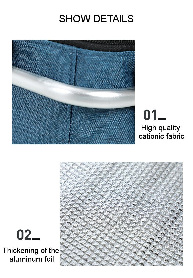 접이식 피크닉 단열 다기능 야외 쿨러백 알루미늄 호일 아이스 11