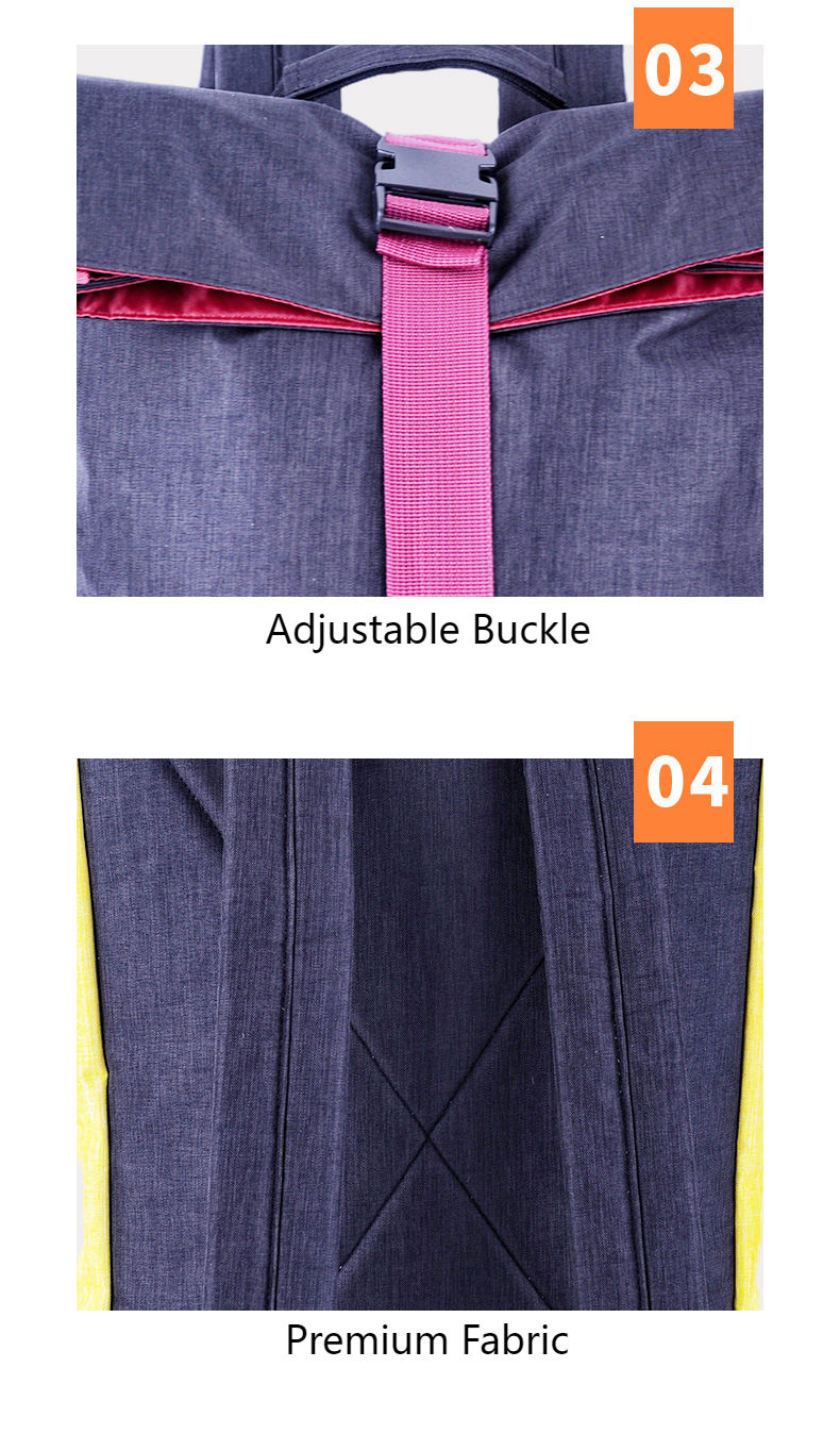 고품질 여행 하이킹 캠핑 백팩 롤탑 빈티지 패션 디자이너 4