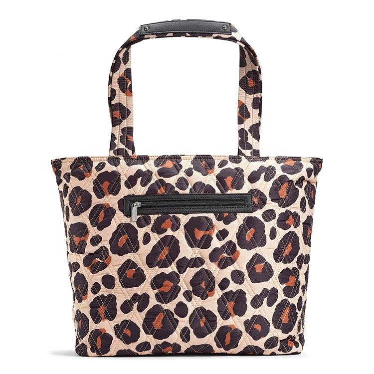 새로운 디자이너 폴리에스터 어깨 면 경량 퀼트 퍼피 토트백 1