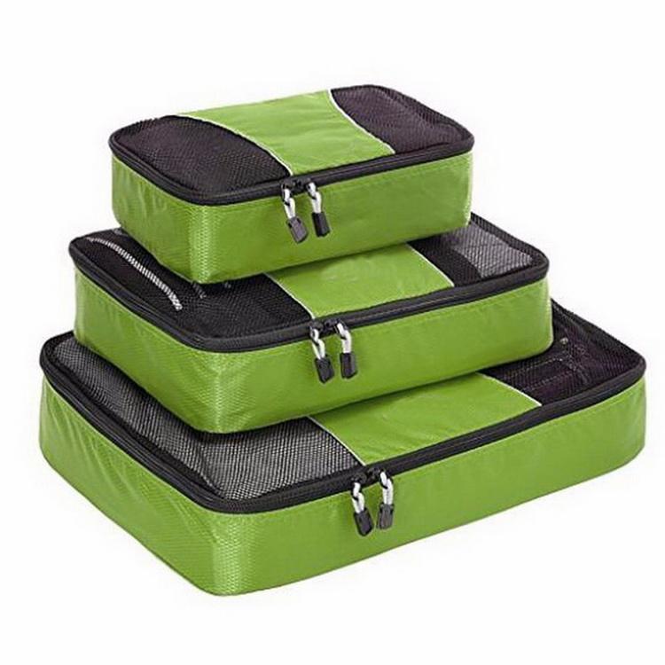 여행용 수하물 천 정리함 3개 세트 포장 큐브 키트
