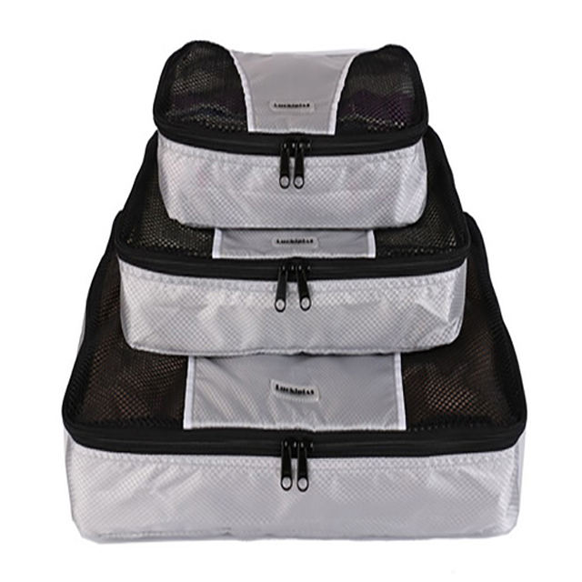 여행용 수하물 천 정리함 3개 세트 포장 큐브 키트 2