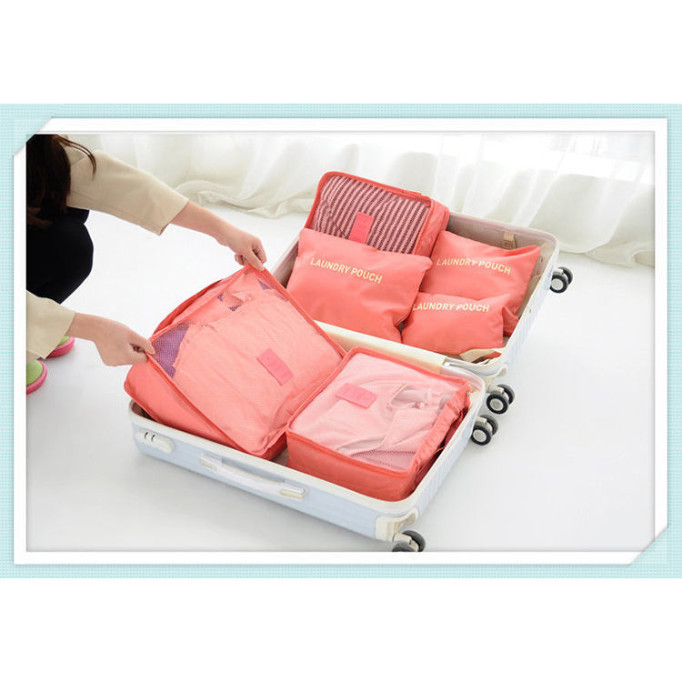 여행용 휴대용 수하물 정리함 6Pcs(세트)포장 큐브 8