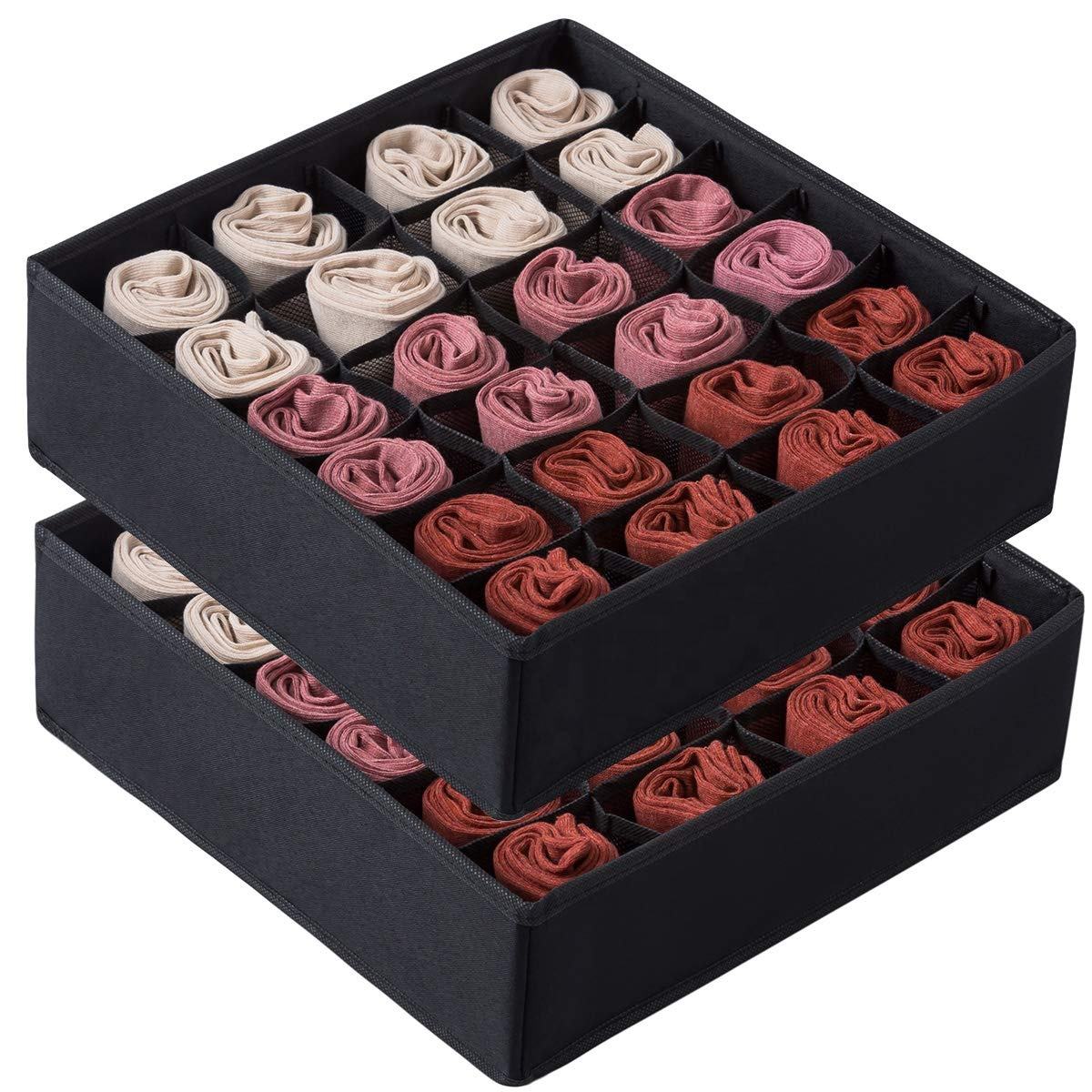 2팩 속옷 보관 정리함 접이식 여행 속옷 보관 정리함 2