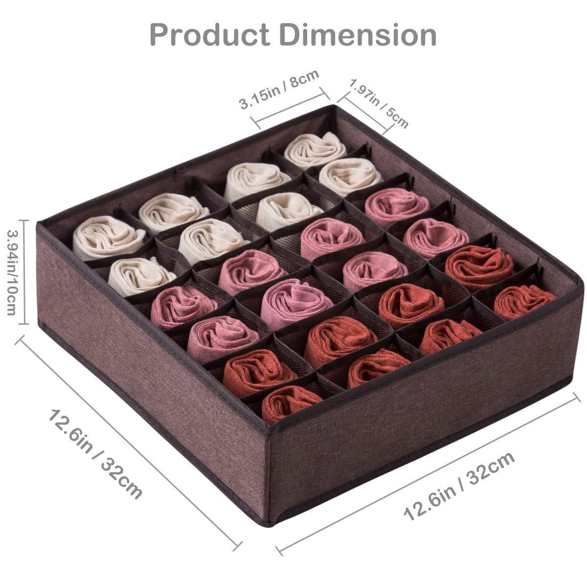 2팩 속옷 보관 정리함 접이식 여행 속옷 보관 정리함 3