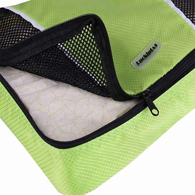 3팩 방수 압축 여행 수하물 정리함 포장 큐브 3