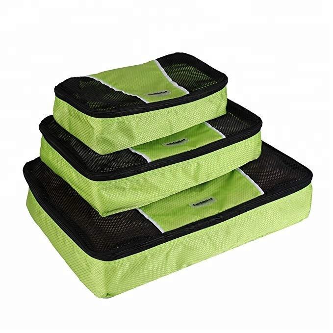 3팩 방수 압축 여행 수하물 정리함 포장 큐브 5