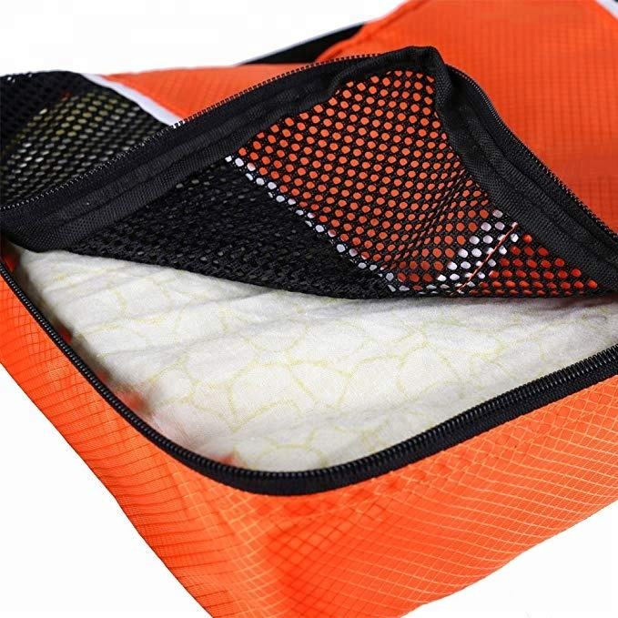 3팩 방수 압축 여행 수하물 정리함 포장 큐브 4