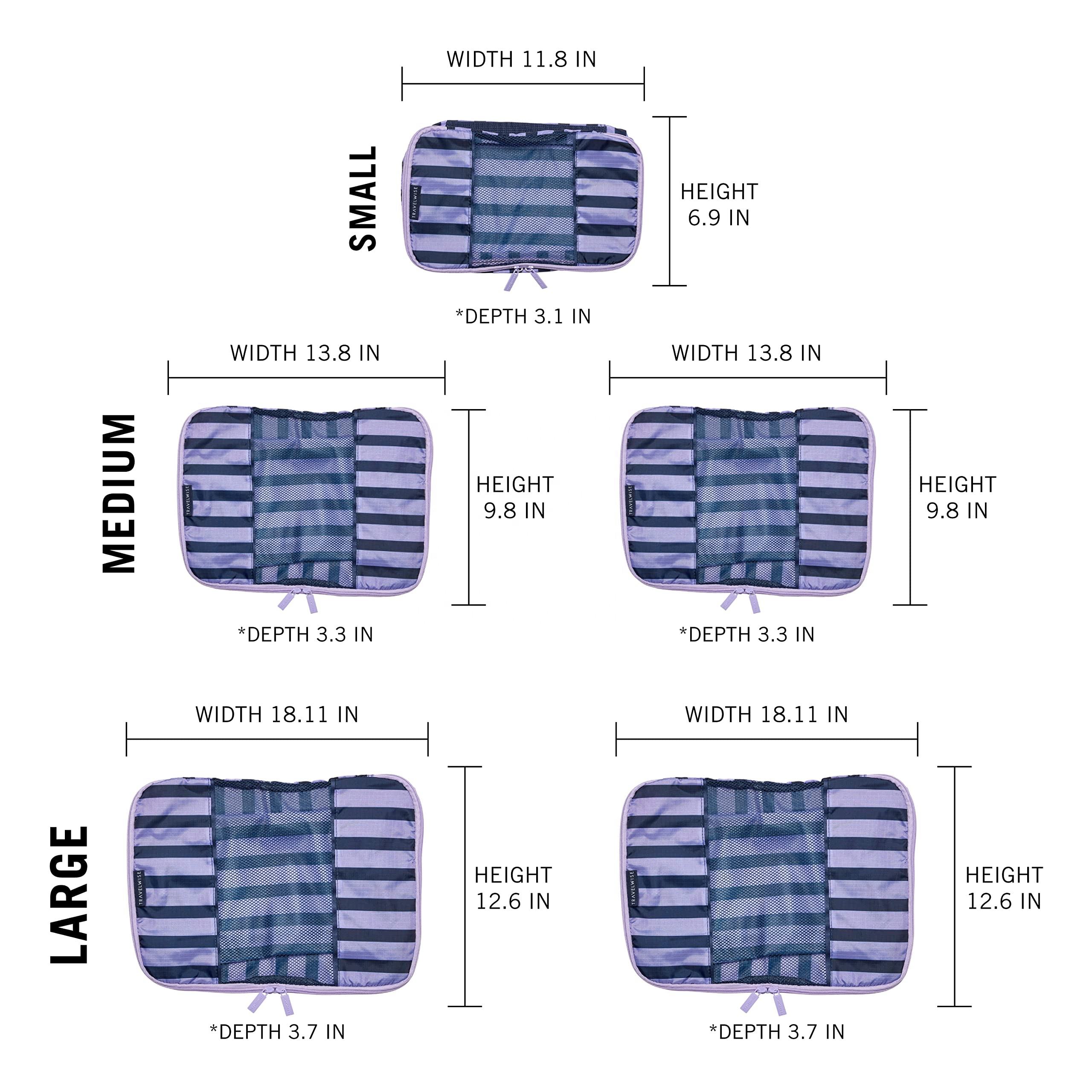 5팩 세트 패셔너블한 여행용 신발 보관 접이식 수하물 포장 큐브 3