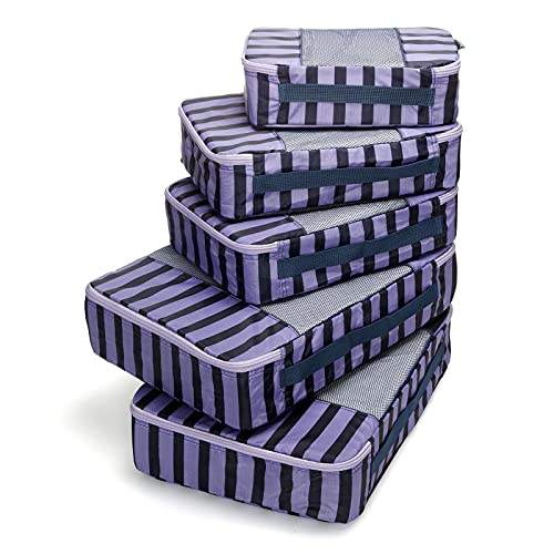 5팩 세트 패셔너블한 여행용 신발 보관 접이식 수하물 포장 큐브