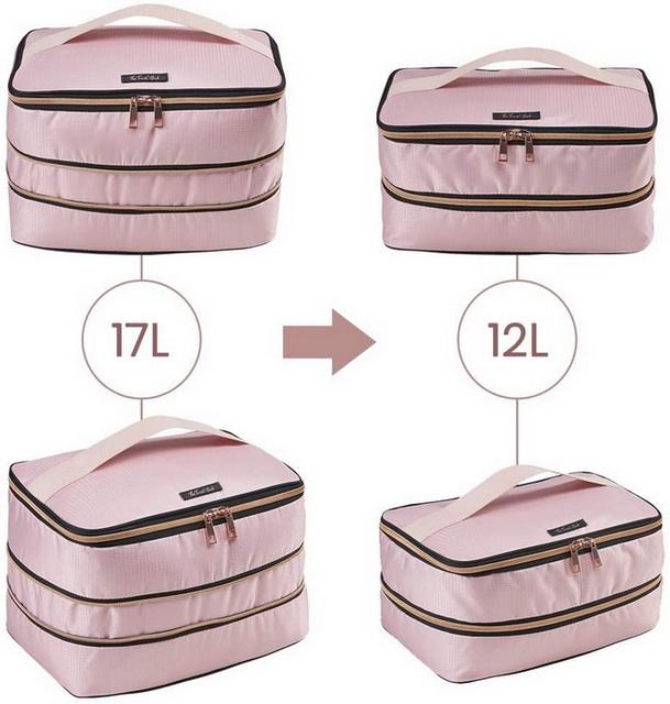 압축 포장 큐브 홀리데이 필수품 모든 객실 수하물 7