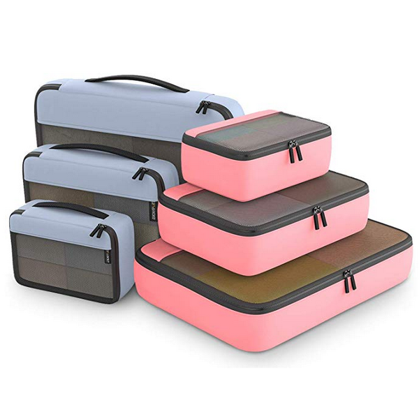 압축 6 세트 보관 가방 정리함 가벼운 여행용 포장 큐브