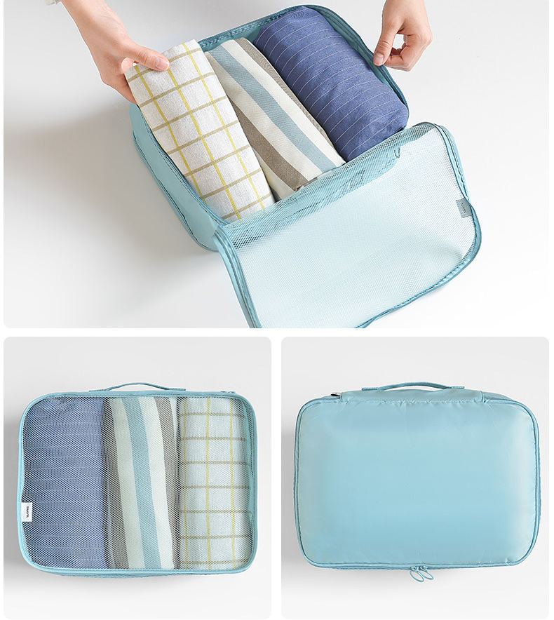 8개 세트 매직 재사용 가능 큐브 팩 메쉬 패킹 큐브 3