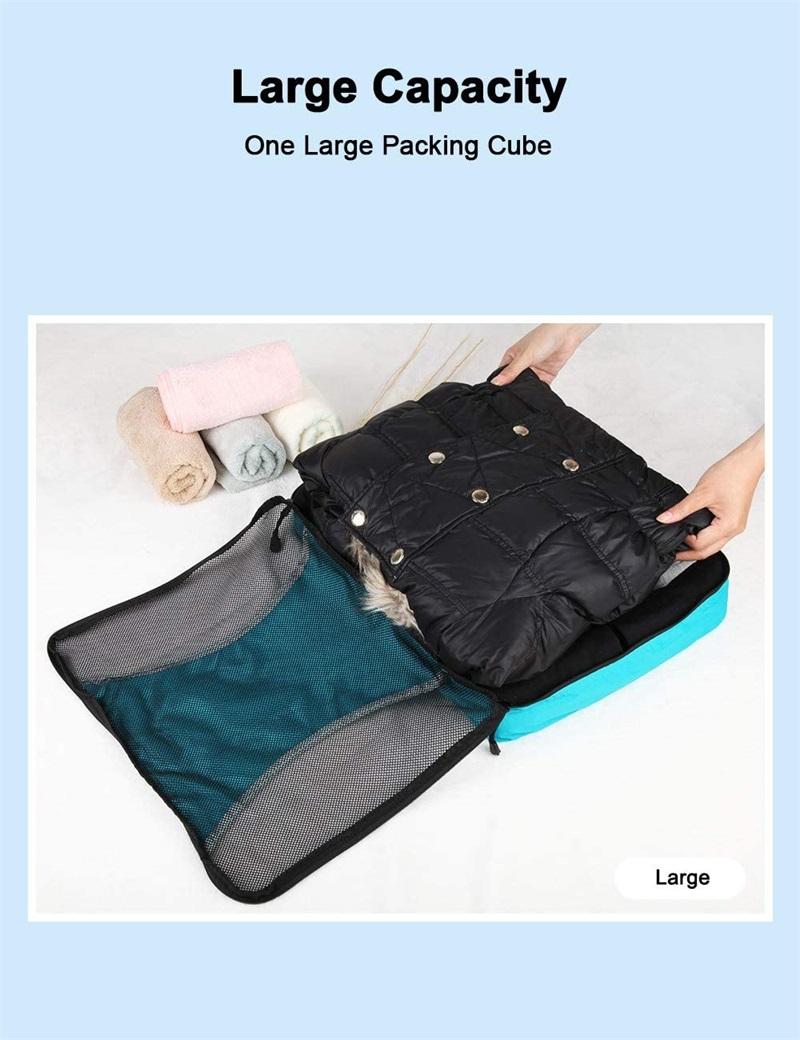 고품질 6개 포장 큐브 세트 여행용 정리 방수 큐브 8