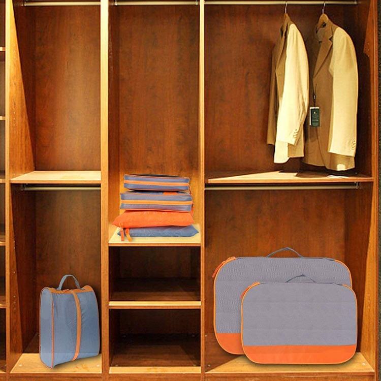 여행용 7pc 세트 파우치 포장 보관 속옷 정리 가방 큐브 방수 5