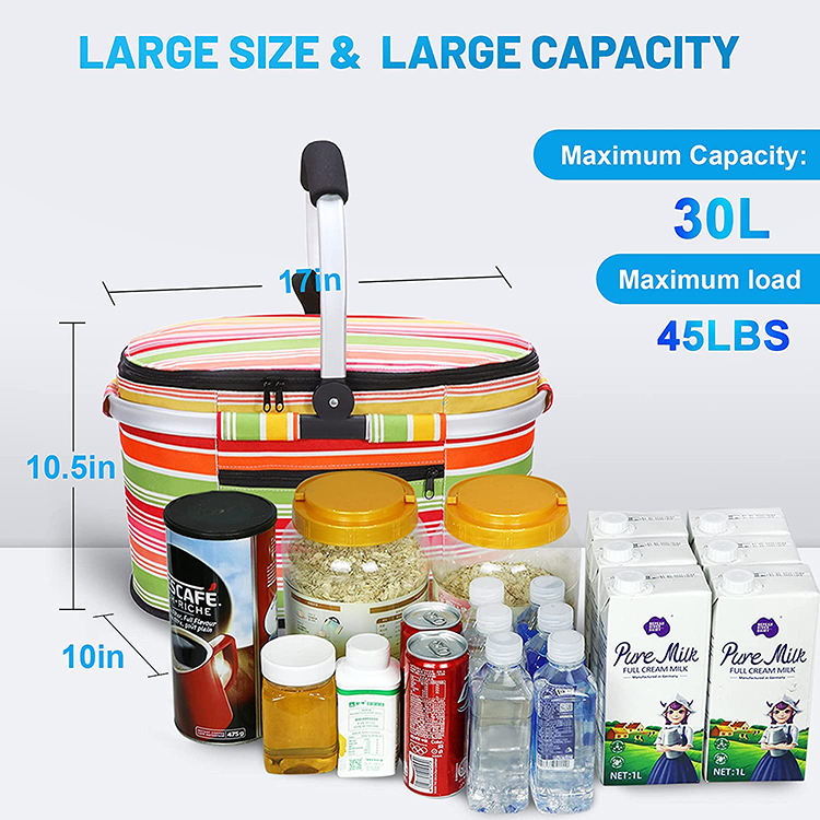 누수 방지 피크닉 쿨러백 단열 알루미늄 손잡이 포함 2